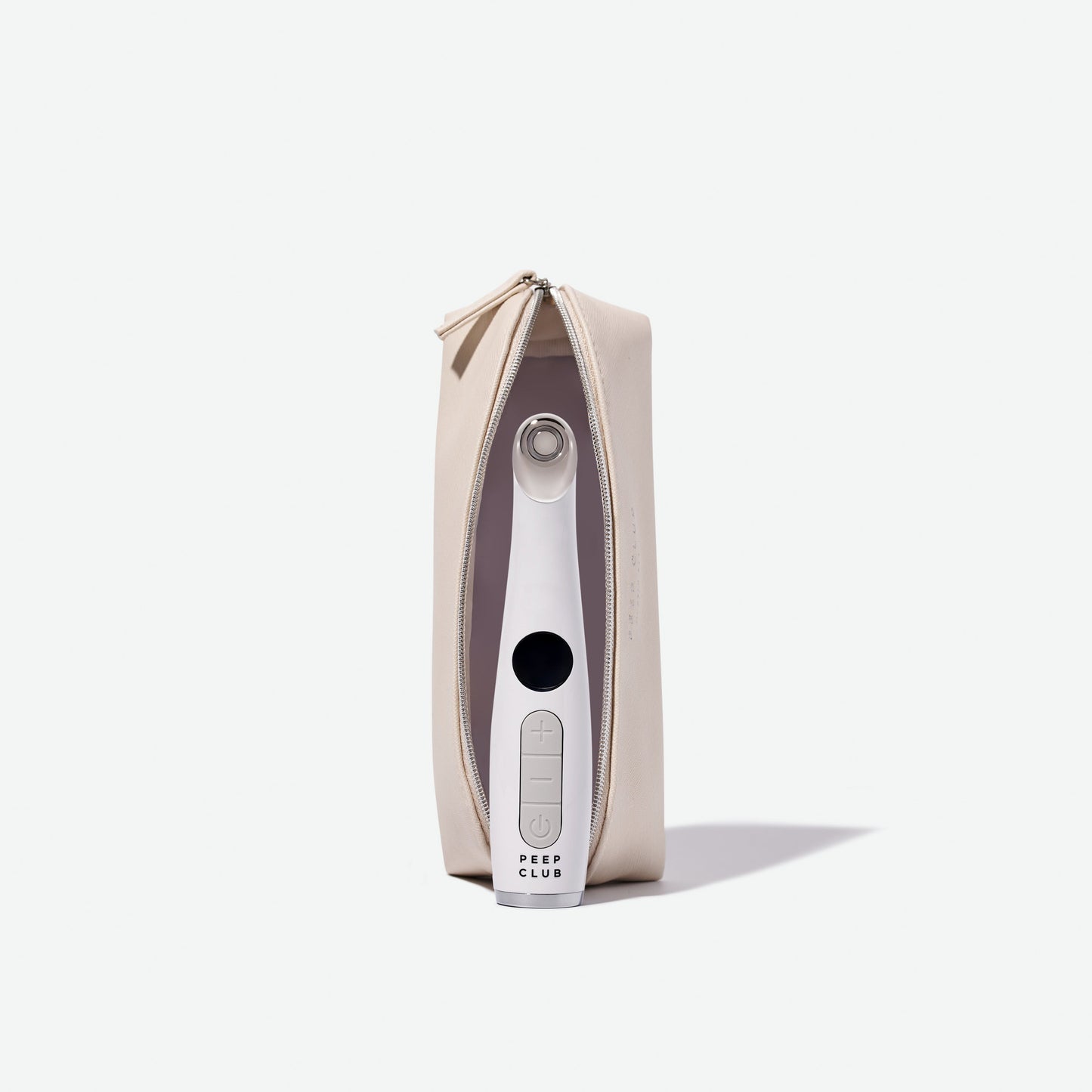 Signature White Travel Pouch