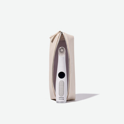 Signature White Travel Pouch